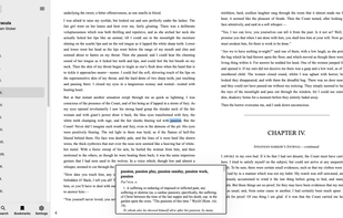 Online reader page with build in dictionary