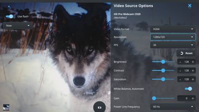 Webcam controls