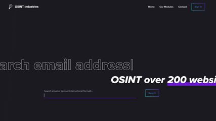 OSINT Industries screenshot 1