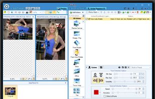 Automatically rotate image to proper orientation based on face orientation.