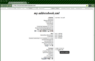 Call phone numbers with one click