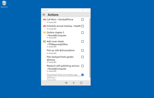 Actiontext screenshot 1