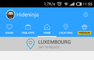 Hideninja VPN screenshot 1