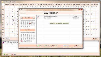 Year and day Planner.
