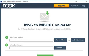 ZOOK MSG to MBOX Converter screenshot 1