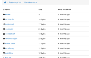 Bootstrap Listr screenshot 1