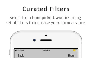 Increase your cornea score from handpicked set of filters