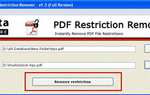 PCVITA PDF Restriction Remover screenshot 2