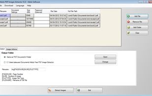 Free PDF Image Extractor 4dots screenshot 1