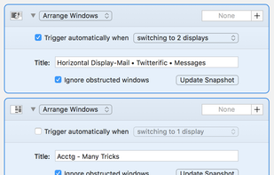 Save and restore window layouts