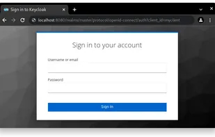 End result log-in page. Optionally, the feel and look of this page can be customized to your liking.