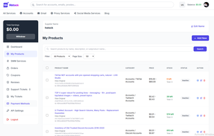 Supplier can manage their services