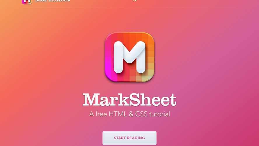 MarkSheet: Browser-based Guide And Tutorial For HTML And CSS Tutorial ...