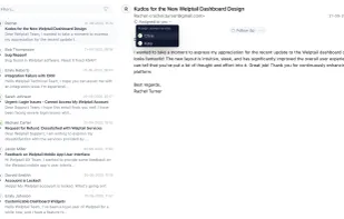 Incoming emails are automatically assigned to you on a last in, first out basis. You can easily assign other team members to an email if they deem to be a better fit to answer the query.