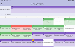 Liturgy Calendar screenshot 2
