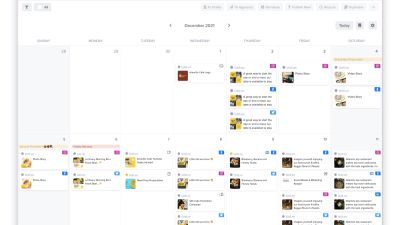 Calendar views are not just for social media posts! With Gain you can see all your marketing efforts in the same calendar. Plus, you can share it with your clients.