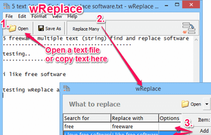 wReplace screenshot 2