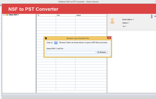 Softknoll NSF to PST Converter screenshot 1