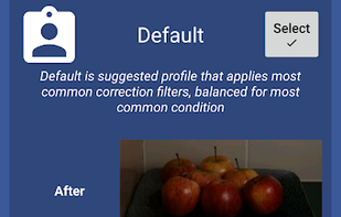 FenoPhoto for Android - Enhance a photo with default setting