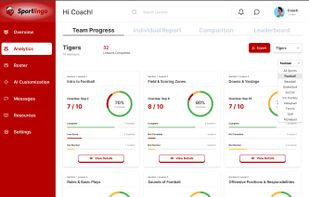 Track detailed player performance with advanced analytics.