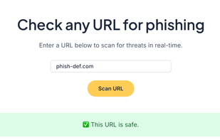 PhishDef screenshot 1