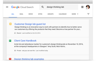 Google Cloud Search screenshot 1