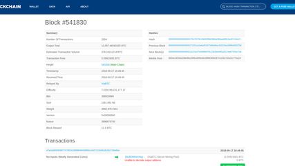 Blockchain - Bitcoin Block Explorer screenshot 1