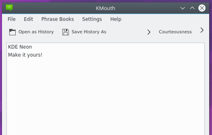 KMouth screenshot 1