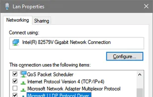 Microsoft LLDP Protocol Driver screenshot 1