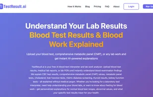 Simple home page that tell about the application