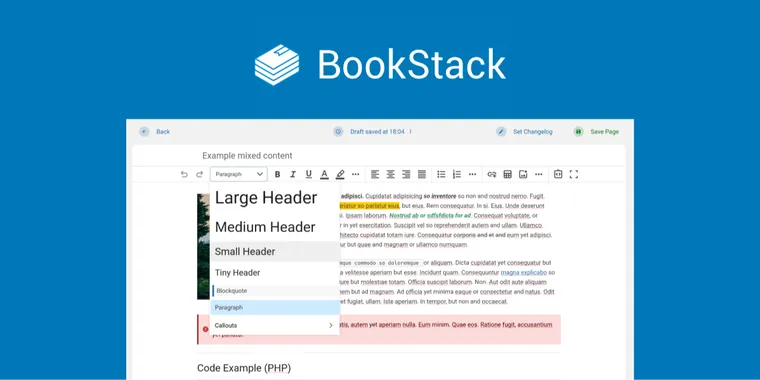 BookStack 24.10 released with a new alpha WYSIWYG editor, enhanced search, and more image