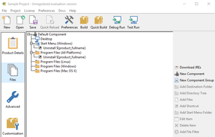 InstallBuilder screenshot 2
