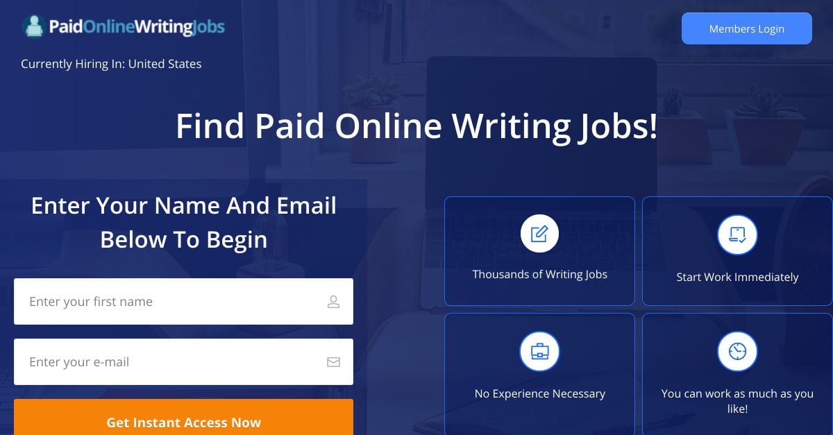 Online writing companies hiring