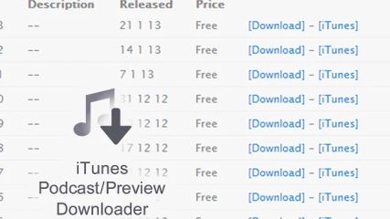 iTunes Podcast &amp; Audio Preview Downloader screenshot 1