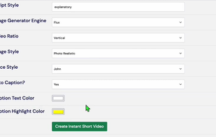 Instavid AI screenshot 2