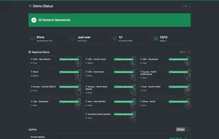 12+ Regions, Page Dark mode