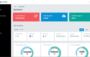 Publish and monitor your app using mobapper dashboard