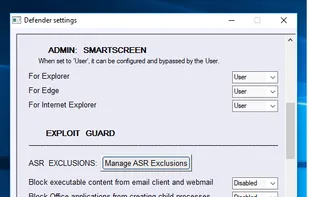 ConfigureDefender screenshot 1