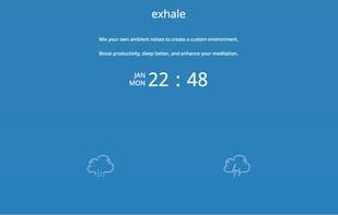 Exhale by SoundGrail is a free online app for meditation and relaxation!