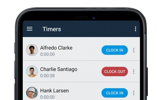 Supervisors can manage time for their entire crew, including clocking in/out, time edits, and more.