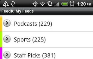 FeedR News Reader screenshot 1