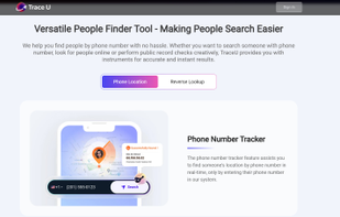 TraceU phone number tracker