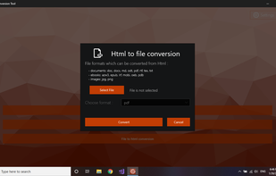 Webpage Conversion Tool screenshot 1