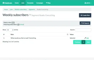 Mailtrain screenshot 1
