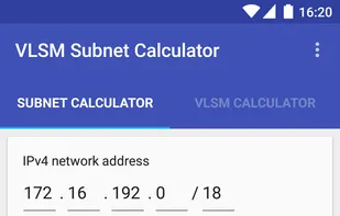 VLSM Subnet Calculator screenshot 1