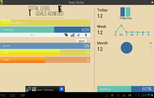Raise The Bar Goal Tracker screenshot 1