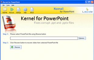 Kernel Recovery for PowerPoint screenshot 1