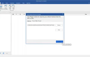 Click ‘Choose Manually’ or ‘Choose Mailbox Manually’ to ‘Browse’ the Outlook data file (OST/PST) for repair if the file is not located at the default location. Use the ‘Find’ option to search and select the OST or PST file.