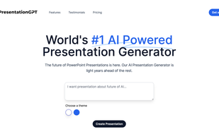 PresentationGPT screenshot 1