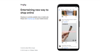 Google has launched Shoploop, an online shopping service using short videos image